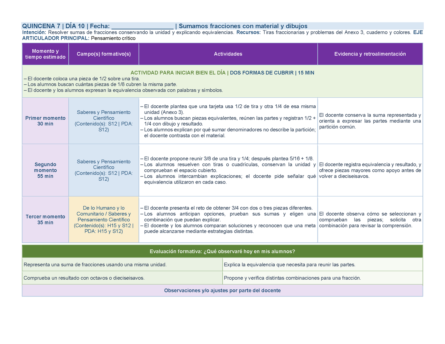 PLANEACIÓN 3° Primaria Segundo Periodo (Dic, Ene, Feb, Mar) ✏️Editable en Word
