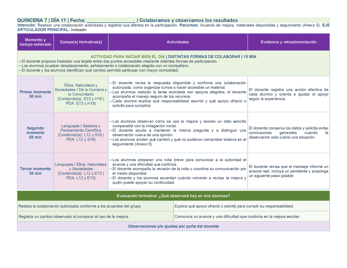 PLANEACIÓN 2° Primaria Segundo Periodo (Dic, Ene, Feb, Mar) ✏️Editable en Word