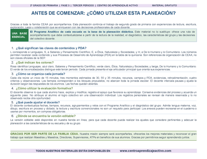 PLANEACIÓN 2° Primaria Tercer Periodo (Abr, May, Jun, Jul) en 🎁PDF