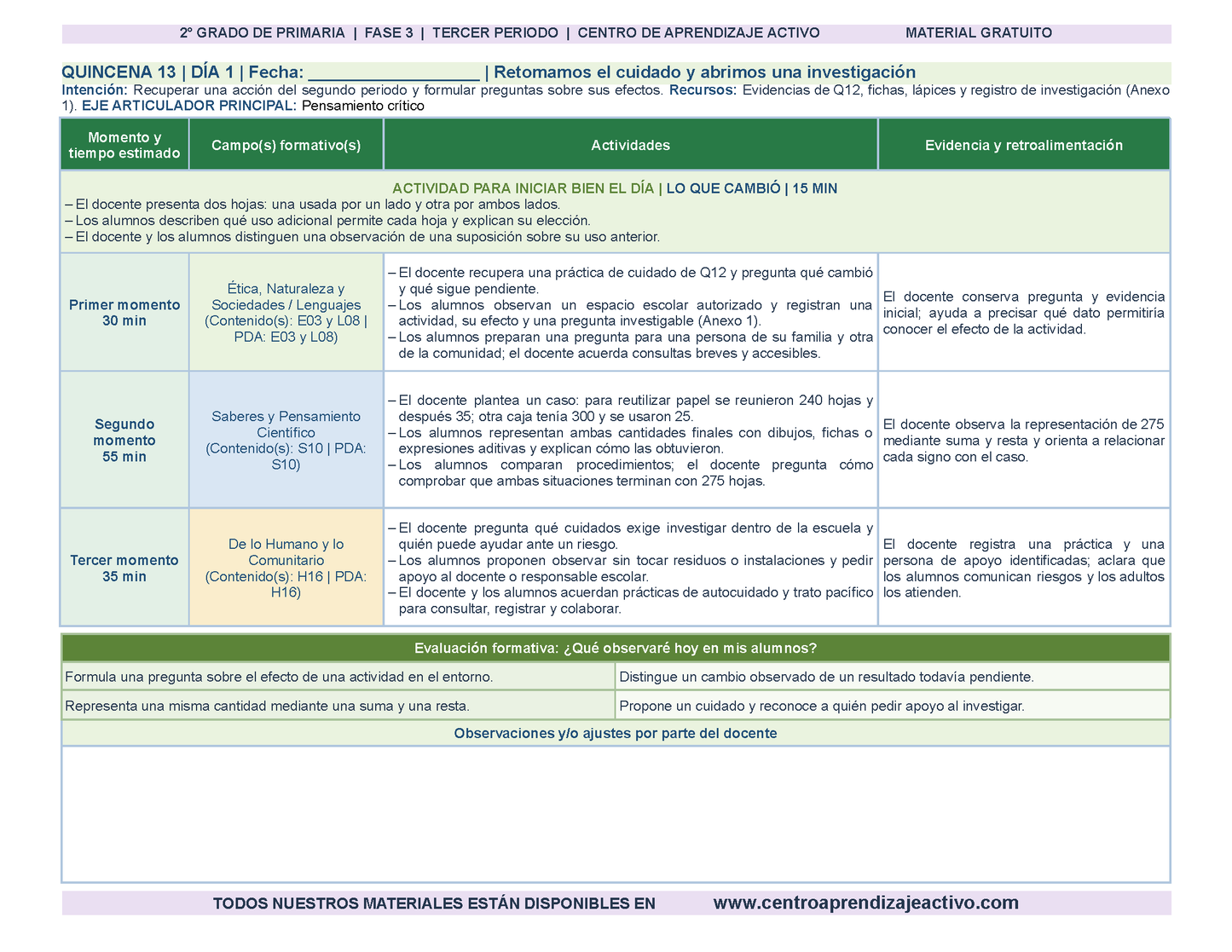 PLANEACIÓN 2° Primaria Tercer Periodo (Abr, May, Jun, Jul) en 🎁PDF