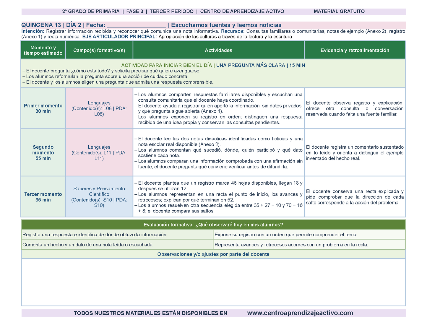 PLANEACIÓN 2° Primaria Tercer Periodo (Abr, May, Jun, Jul) en 🎁PDF