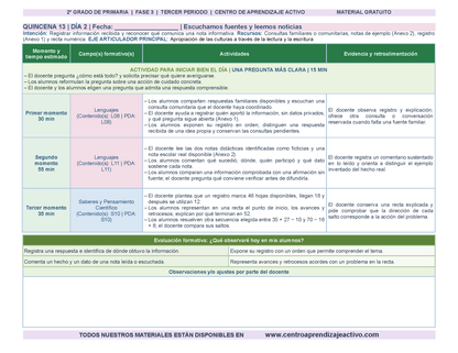 PLANEACIÓN 2° Primaria Tercer Periodo (Abr, May, Jun, Jul) en 🎁PDF