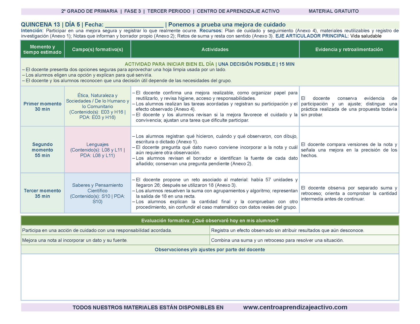 PLANEACIÓN 2° Primaria Tercer Periodo (Abr, May, Jun, Jul) en 🎁PDF