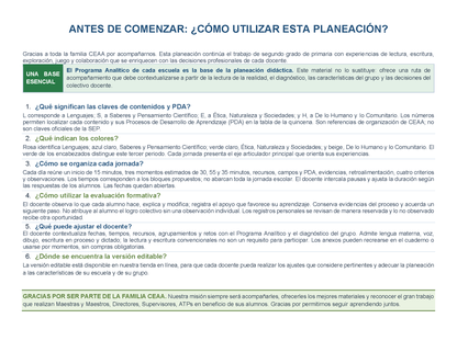 PLANEACIÓN 2° Primaria Tercer Periodo (Abr, May, Jun, Jul) ✏️Editable en Word
