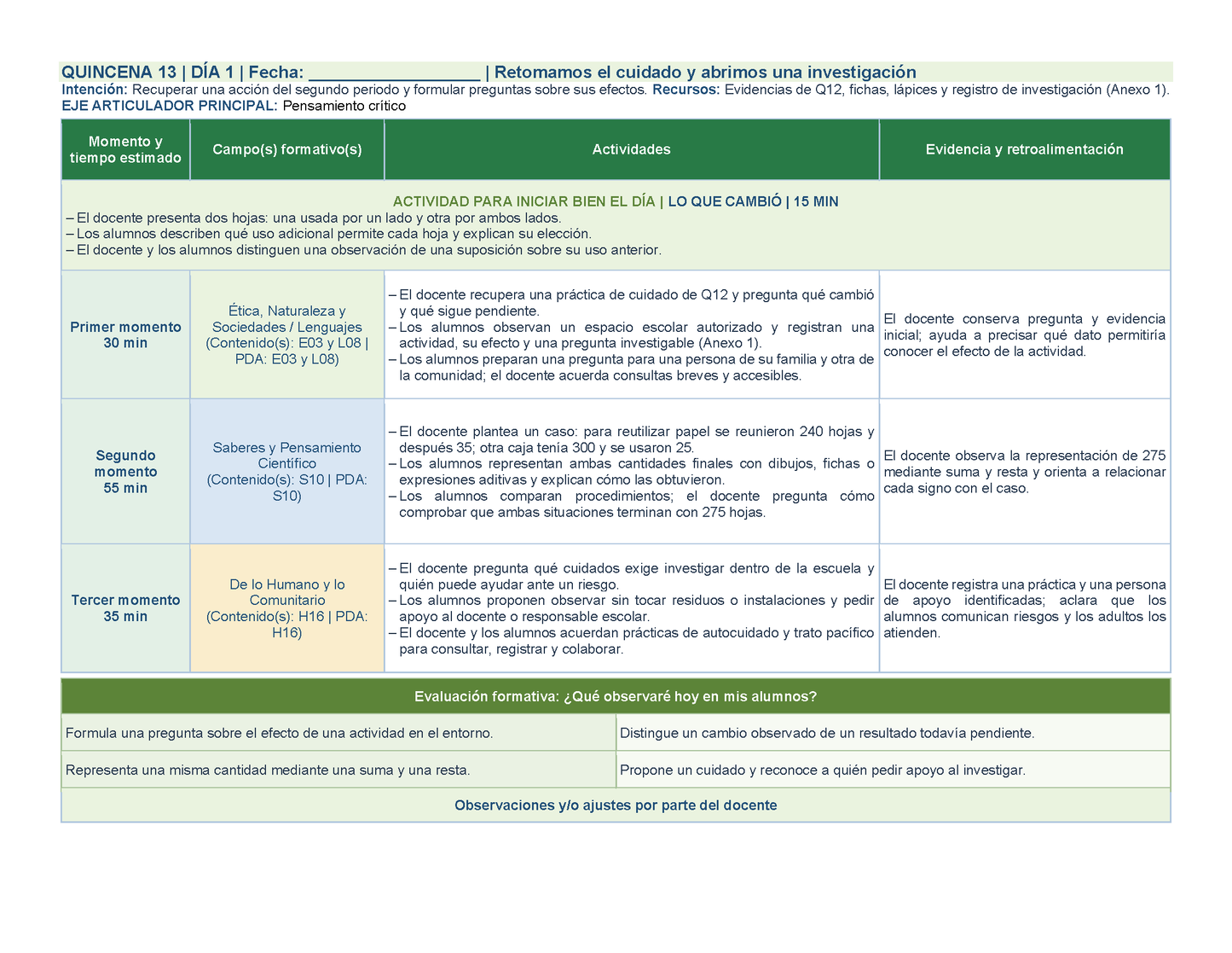 PLANEACIÓN 2° Primaria Tercer Periodo (Abr, May, Jun, Jul) ✏️Editable en Word