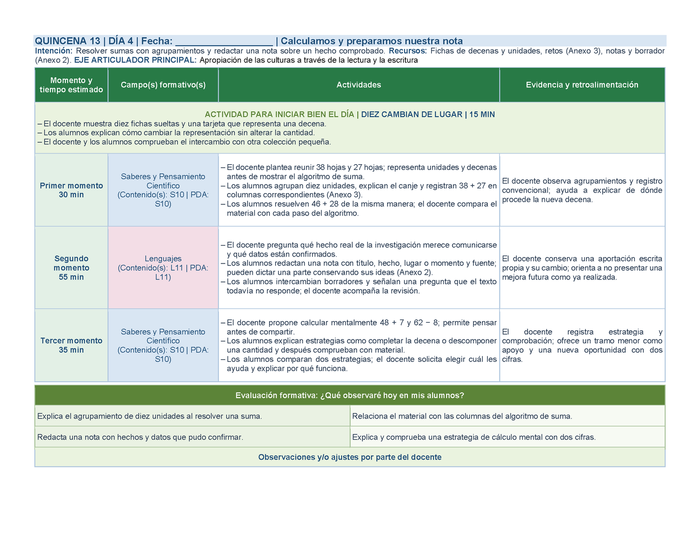PLANEACIÓN 2° Primaria Tercer Periodo (Abr, May, Jun, Jul) ✏️Editable en Word