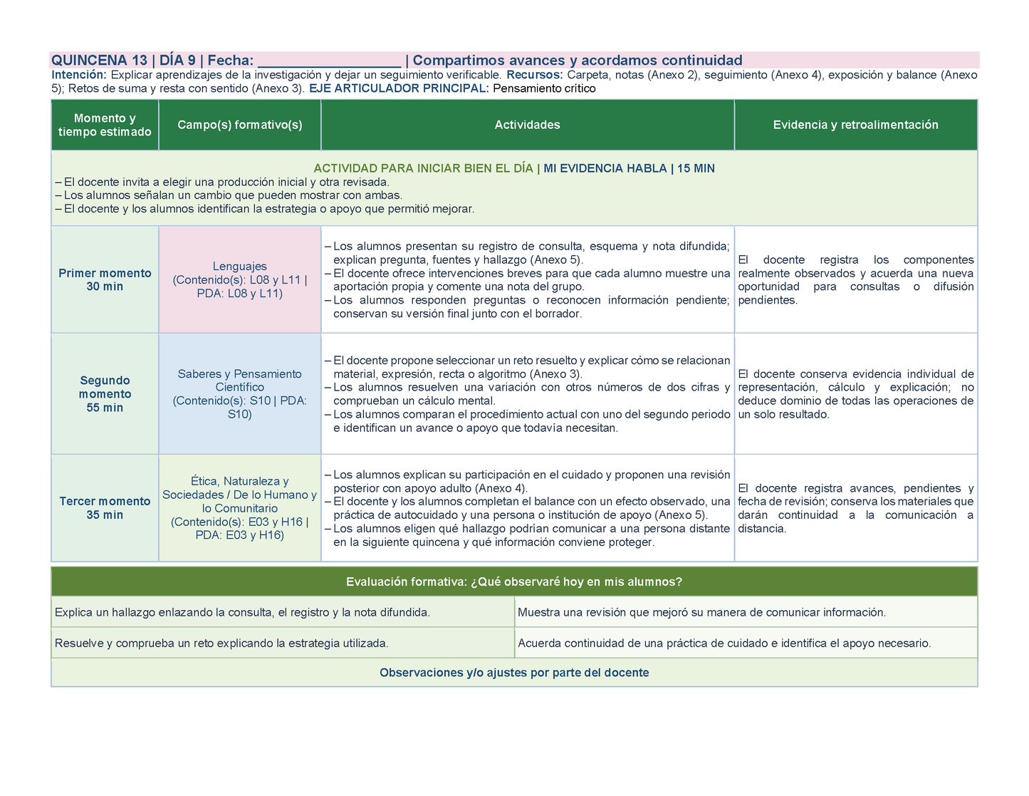 PLANEACIÓN 2° Primaria Tercer Periodo (Abr, May, Jun, Jul) ✏️Editable en Word