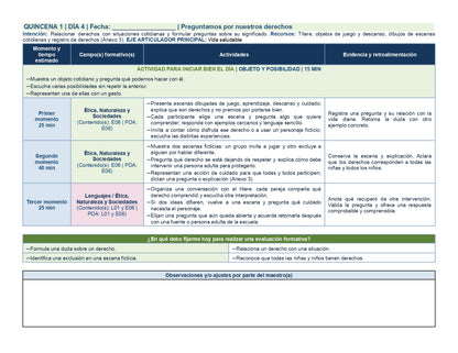 PLANEACIÓN 2° ⭐Preescolar Primer Periodo (Sep, Oct, Nov) ✏️Editable en Word