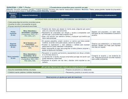 PLANEACIÓN 2° ⭐Preescolar Primer Periodo (Sep, Oct, Nov) ✏️Editable en Word