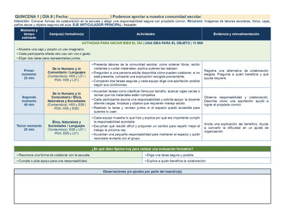 PLANEACIÓN 2° ⭐Preescolar Primer Periodo (Sep, Oct, Nov) ✏️Editable en Word