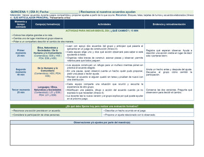 PLANEACIÓN 2° ⭐Preescolar Primer Periodo (Sep, Oct, Nov) ✏️Editable en Word