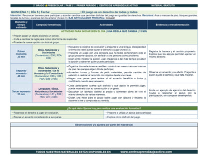 PLANEACIÓN 2° ⭐Preescolar Primer Periodo (Sep, Oct, Nov) en 🎁pdf