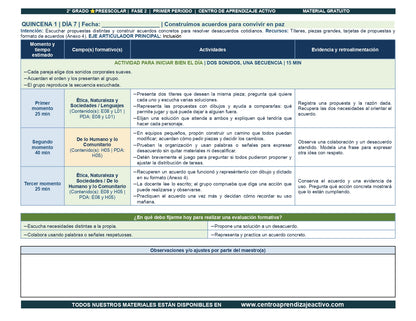 PLANEACIÓN 2° ⭐Preescolar Primer Periodo (Sep, Oct, Nov) en 🎁pdf