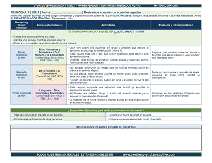 PLANEACIÓN 2° ⭐Preescolar Primer Periodo (Sep, Oct, Nov) en 🎁pdf