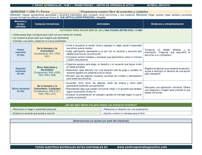 PLANEACIÓN 2° ⭐Preescolar Primer Periodo (Sep, Oct, Nov) en 🎁pdf
