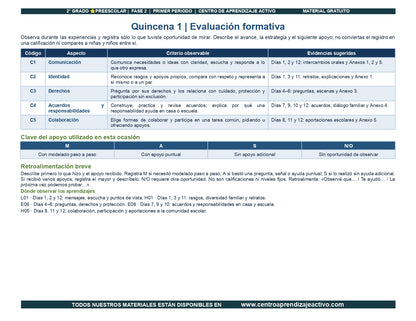 PLANEACIÓN 2° ⭐Preescolar Primer Periodo (Sep, Oct, Nov) en 🎁pdf