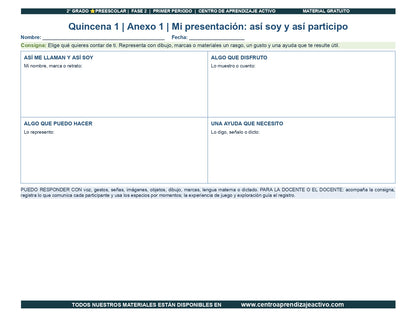 PLANEACIÓN 2° ⭐Preescolar Primer Periodo (Sep, Oct, Nov) en 🎁pdf