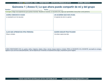 PLANEACIÓN 2° ⭐Preescolar Primer Periodo (Sep, Oct, Nov) en 🎁pdf