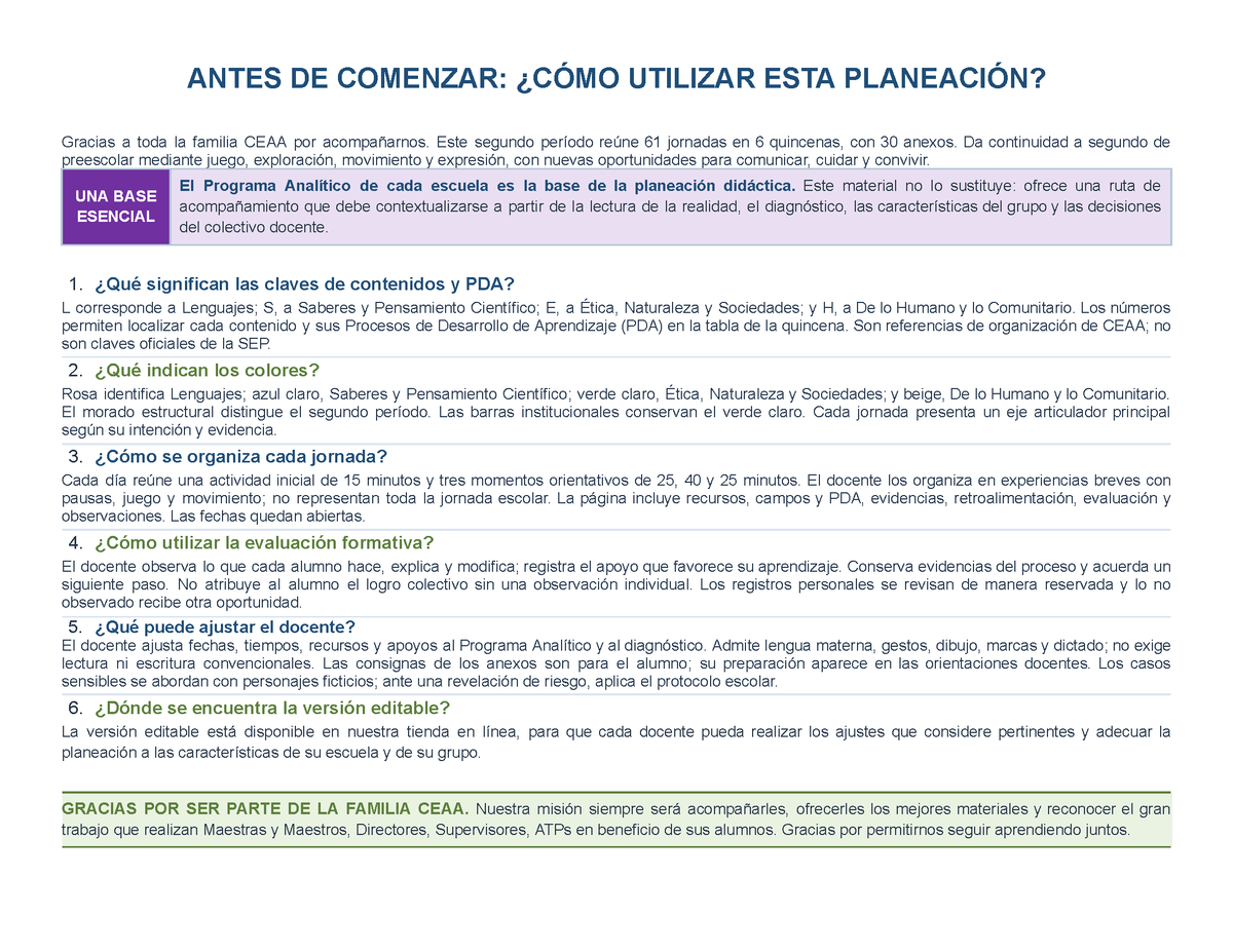 PLANEACIÓN 2° ⭐Preescolar Segundo Periodo (Dic, Ene, Feb, Mar) en 🎁PDF