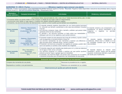 PLANEACIÓN 2° ⭐Preescolar Tercer Periodo (Abr, May, Jun, Jul) en 🎁PDF