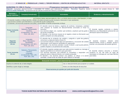 PLANEACIÓN 2° ⭐Preescolar Tercer Periodo (Abr, May, Jun, Jul) en 🎁PDF