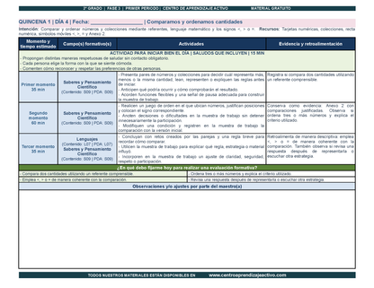PLANEACIÓN 2° Primaria Primer Periodo (Sep, Oct, Nov) en PDF
