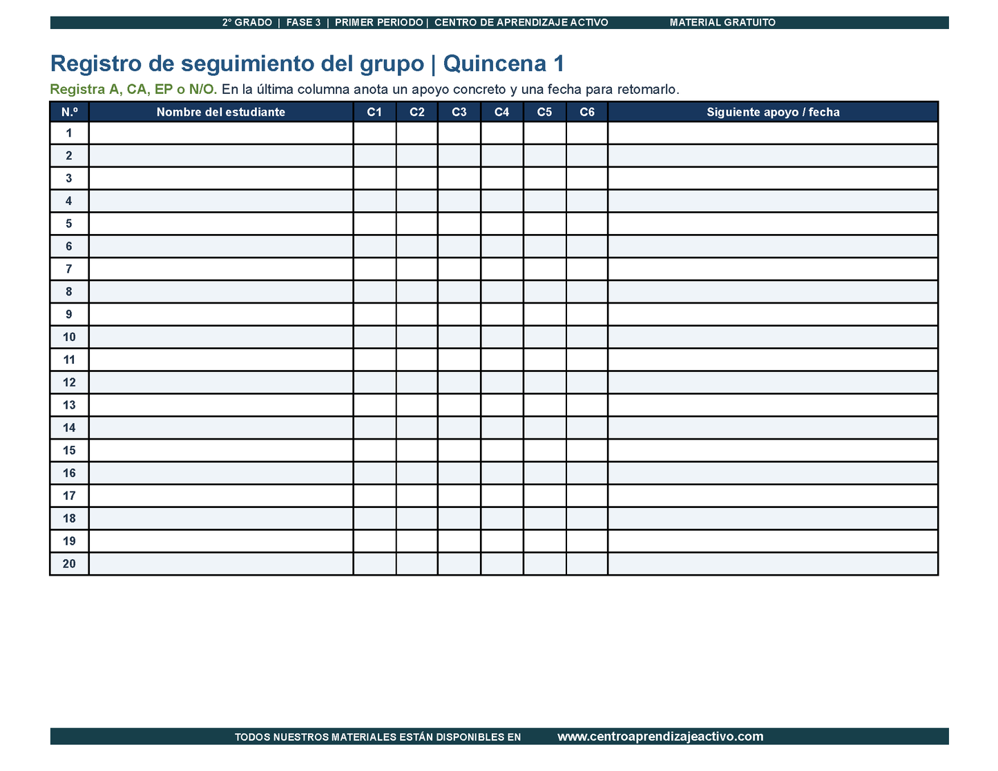 PLANEACIÓN 2° Primaria Primer Periodo (Sep, Oct, Nov) en PDF