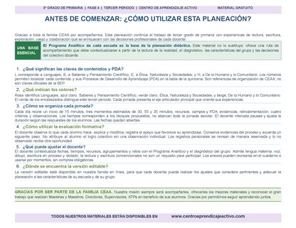 PLANEACIÓN 3° Primaria Tercer Periodo (Abr, May, Jun, Jul) en 🎁PDF