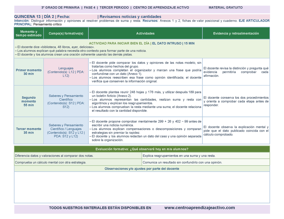 PLANEACIÓN 3° Primaria Tercer Periodo (Abr, May, Jun, Jul) en 🎁PDF