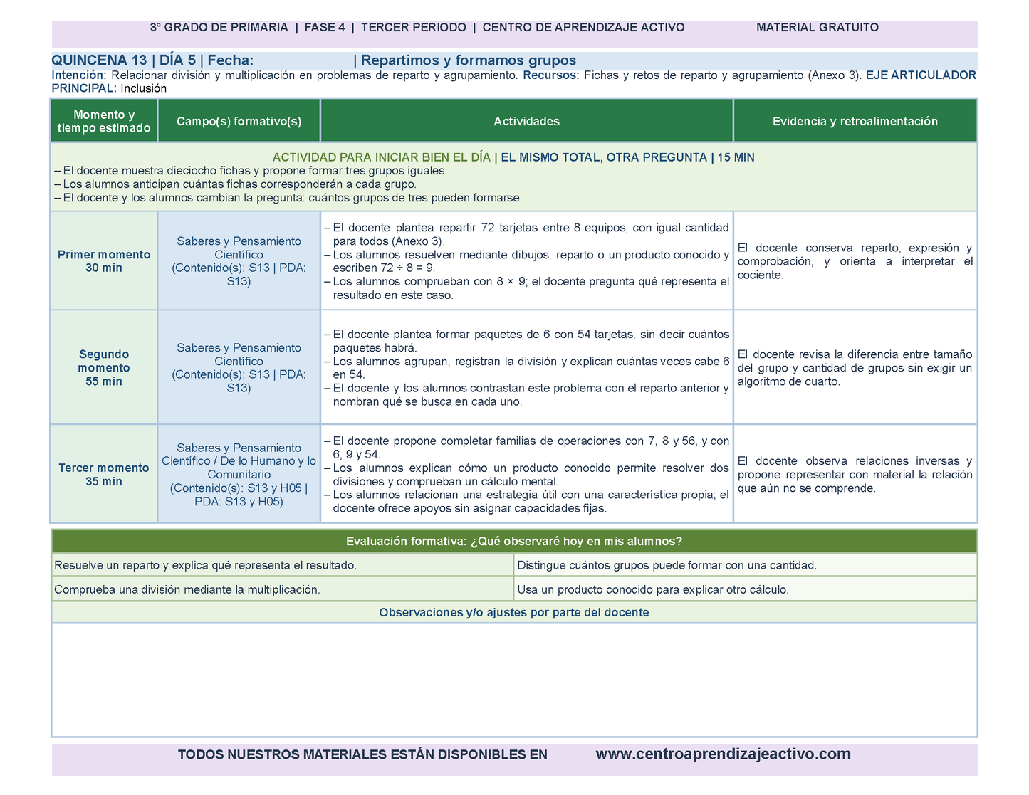 PLANEACIÓN 3° Primaria Tercer Periodo (Abr, May, Jun, Jul) en 🎁PDF