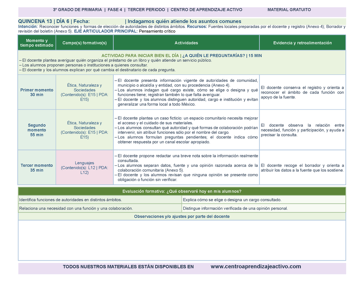 PLANEACIÓN 3° Primaria Tercer Periodo (Abr, May, Jun, Jul) en 🎁PDF