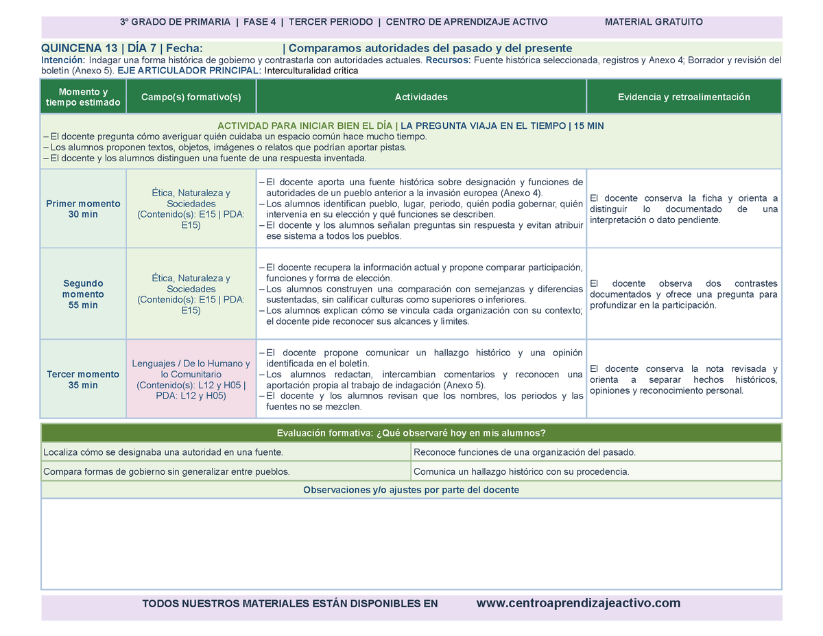 PLANEACIÓN 3° Primaria Tercer Periodo (Abr, May, Jun, Jul) en 🎁PDF