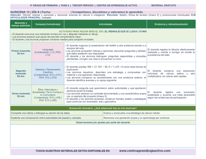 PLANEACIÓN 3° Primaria Tercer Periodo (Abr, May, Jun, Jul) en 🎁PDF