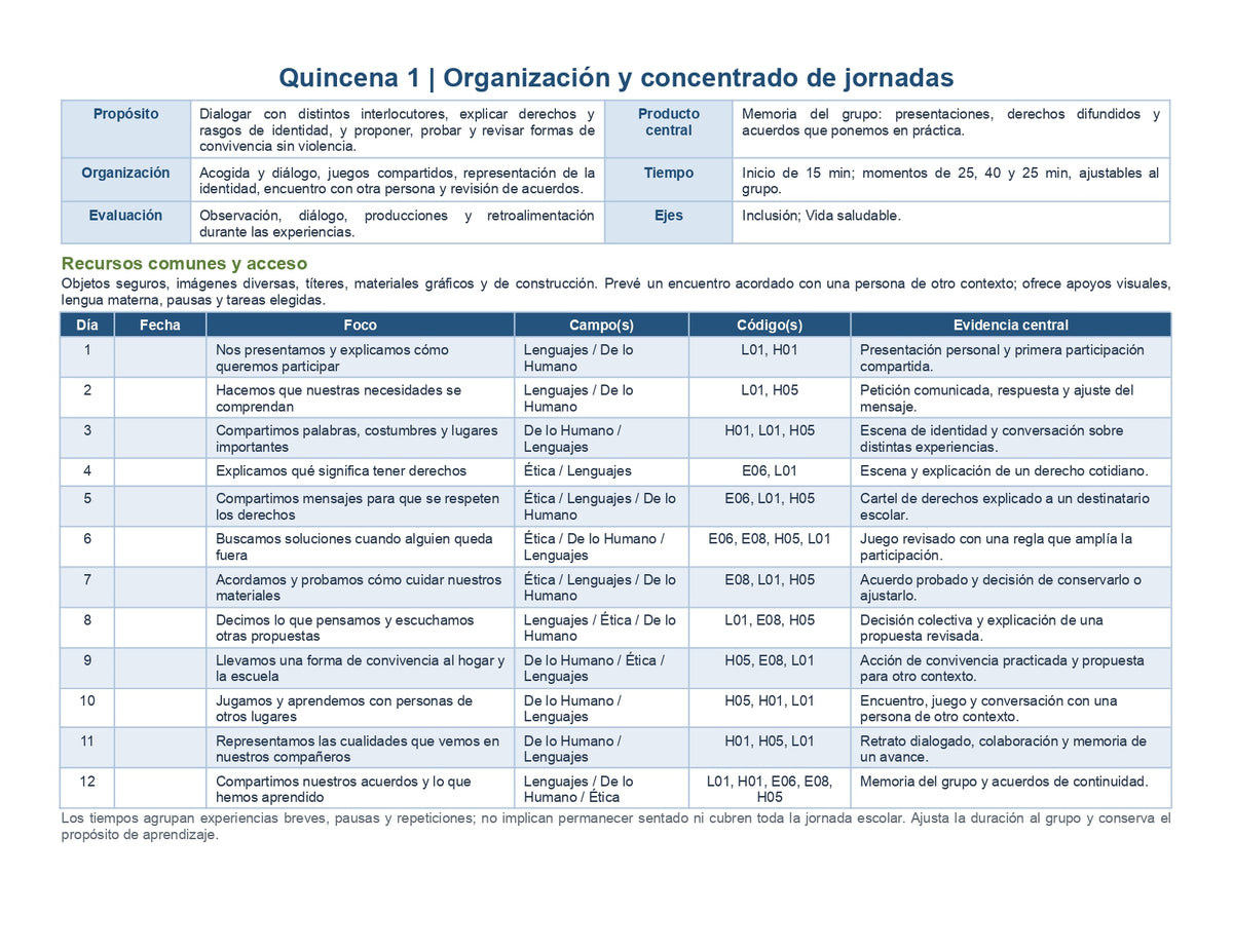 PLANEACIÓN 3° ⭐Preescolar Primer Periodo (Sep, Oct, Nov) ✏️Editable en Word
