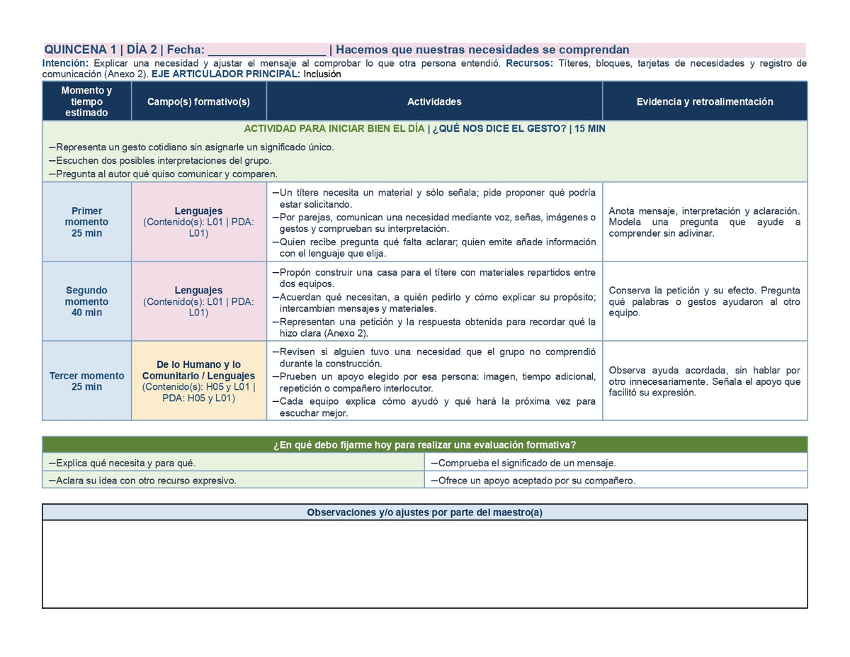 PLANEACIÓN 3° ⭐Preescolar Primer Periodo (Sep, Oct, Nov) ✏️Editable en Word