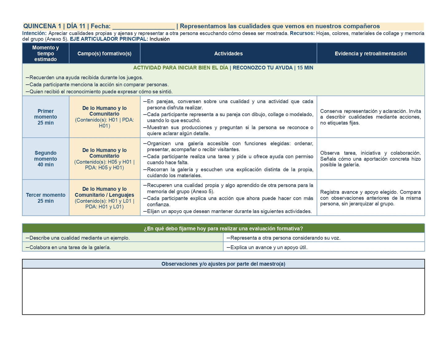 PLANEACIÓN 3° ⭐Preescolar Primer Periodo (Sep, Oct, Nov) ✏️Editable en Word