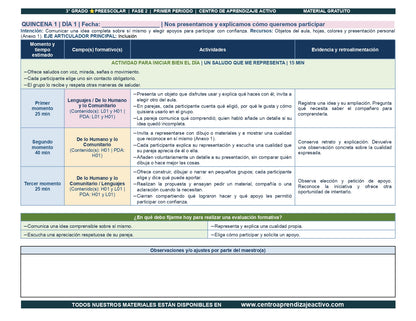 PLANEACIÓN 3° ⭐Preescolar Primer Periodo (Sep, Oct, Nov) en 🎁pdf