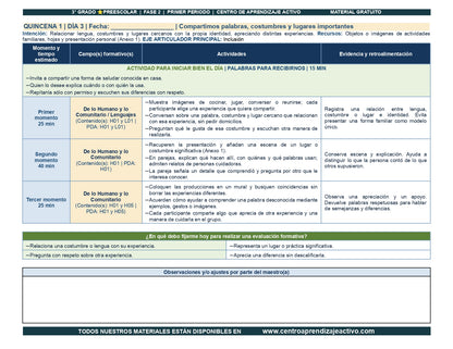 PLANEACIÓN 3° ⭐Preescolar Primer Periodo (Sep, Oct, Nov) en 🎁pdf