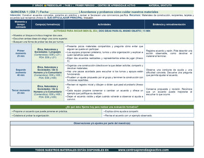 PLANEACIÓN 3° ⭐Preescolar Primer Periodo (Sep, Oct, Nov) en 🎁pdf