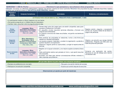 PLANEACIÓN 3° ⭐Preescolar Primer Periodo (Sep, Oct, Nov) en 🎁pdf
