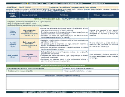 PLANEACIÓN 3° ⭐Preescolar Primer Periodo (Sep, Oct, Nov) en 🎁pdf