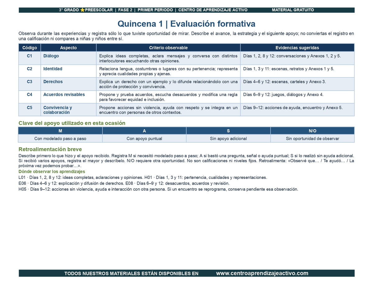PLANEACIÓN 3° ⭐Preescolar Primer Periodo (Sep, Oct, Nov) en 🎁pdf