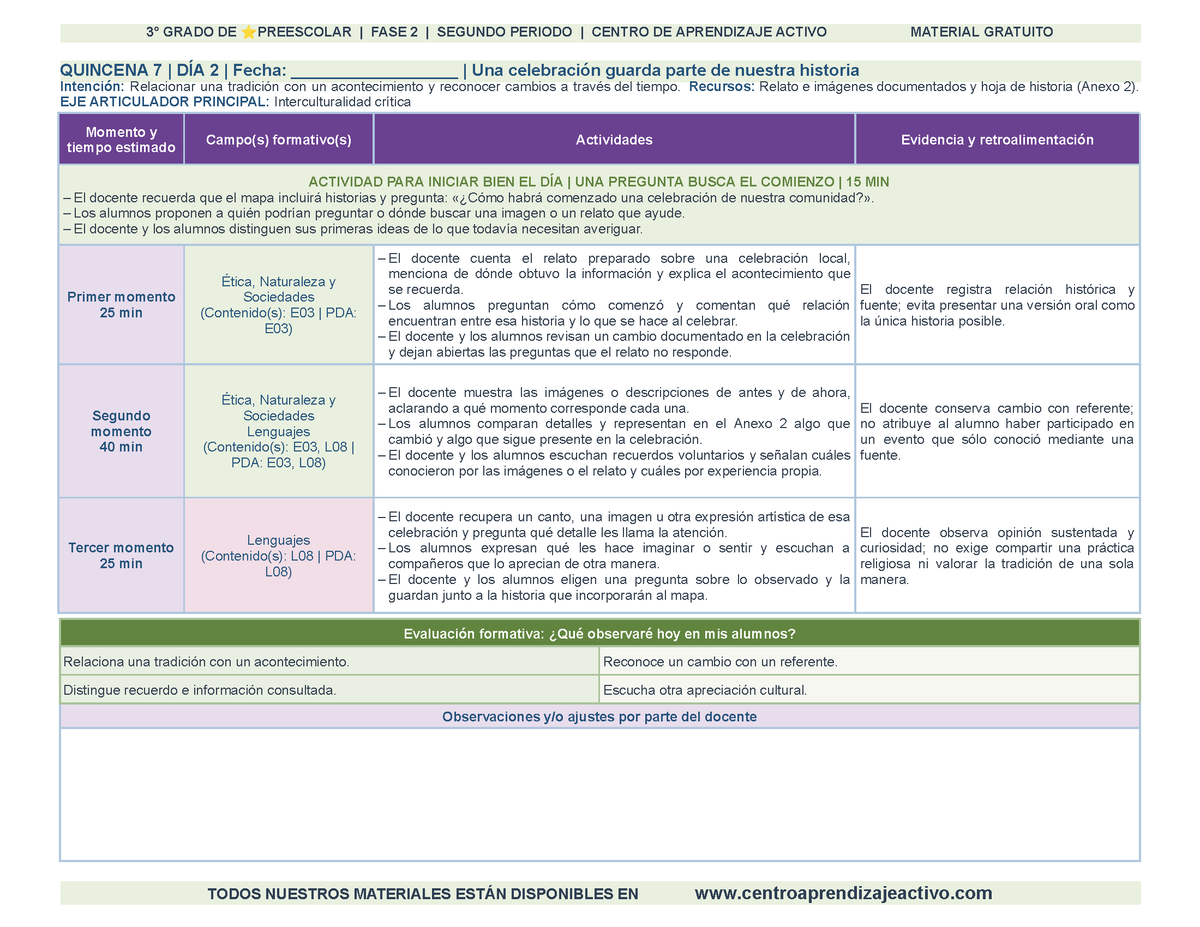 PLANEACIÓN 3° ⭐Preescolar Segundo Periodo (Dic, Ene, Feb, Mar) en 🎁PDF