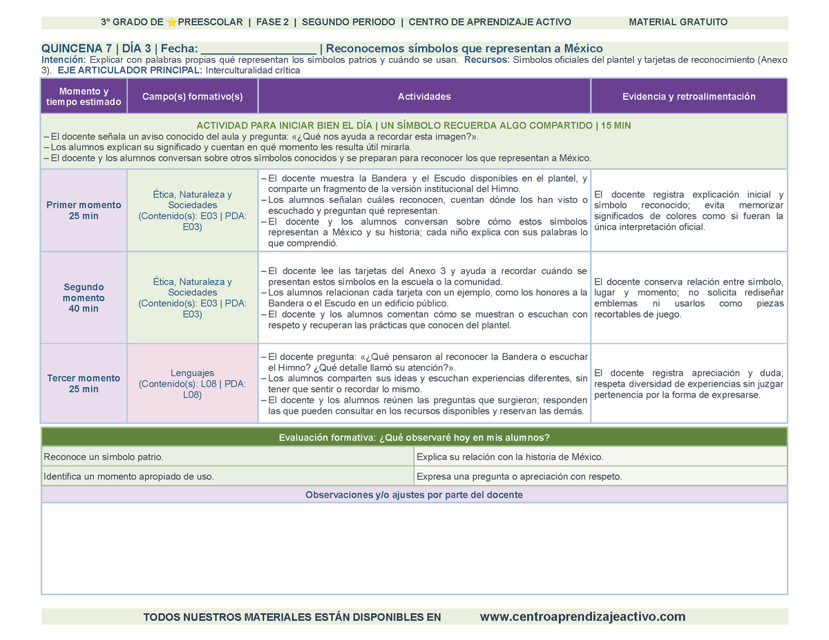 PLANEACIÓN 3° ⭐Preescolar Segundo Periodo (Dic, Ene, Feb, Mar) en 🎁PDF