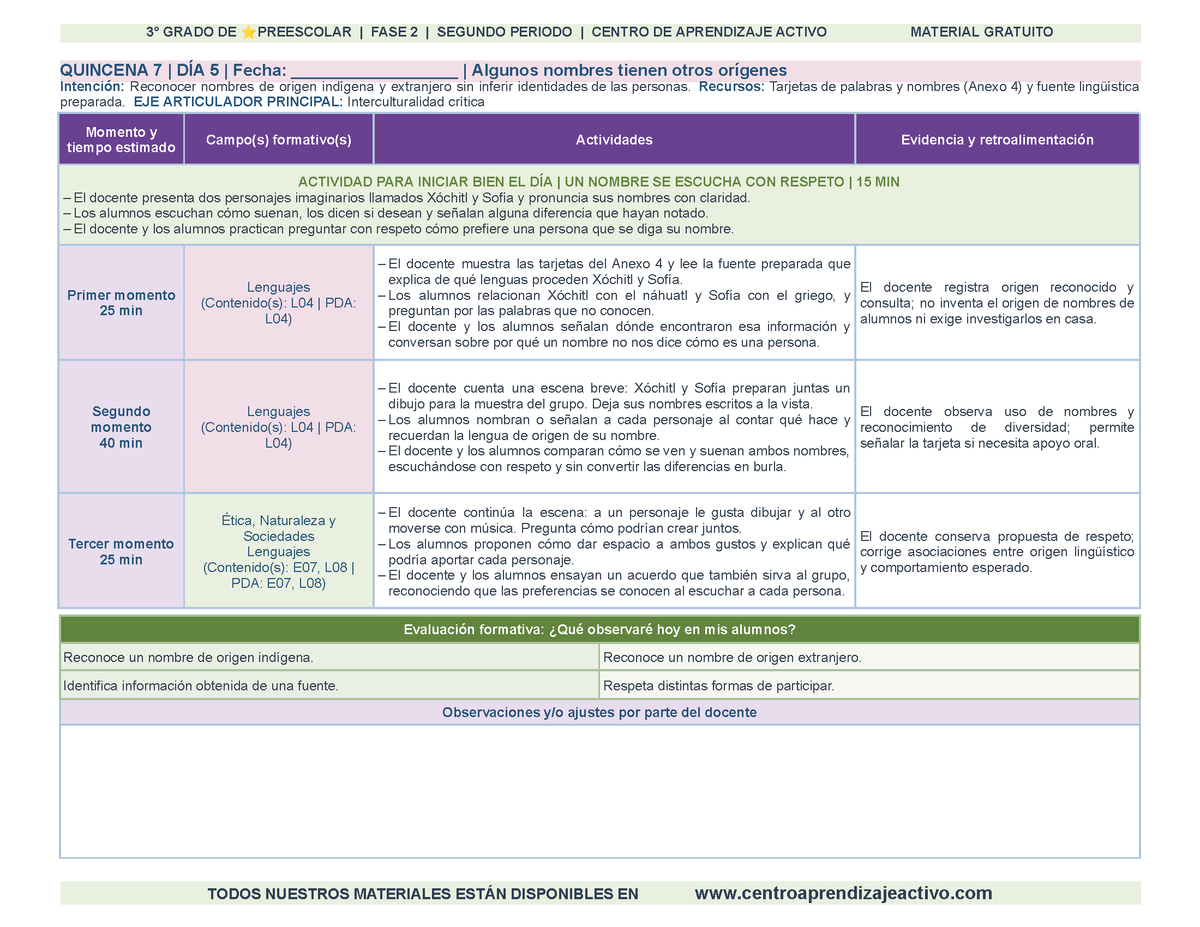 PLANEACIÓN 3° ⭐Preescolar Segundo Periodo (Dic, Ene, Feb, Mar) en 🎁PDF
