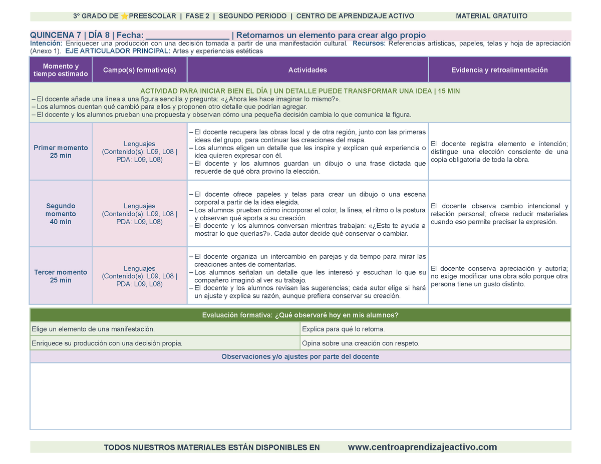 PLANEACIÓN 3° ⭐Preescolar Segundo Periodo (Dic, Ene, Feb, Mar) en 🎁PDF