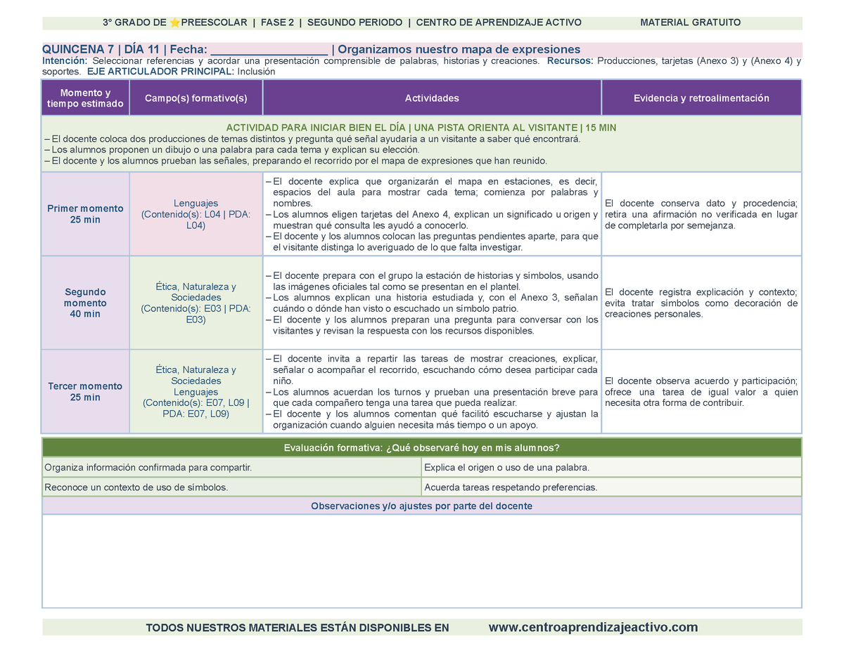 PLANEACIÓN 3° ⭐Preescolar Segundo Periodo (Dic, Ene, Feb, Mar) en 🎁PDF