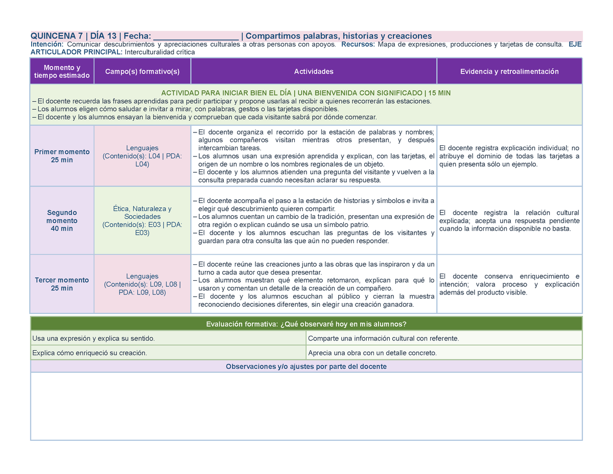 PLANEACIÓN 3° ⭐Preescolar Segundo Periodo (Dic, Ene, Feb, Mar) ✏️Editable en Word