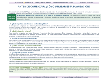 PLANEACIÓN 3° ⭐Preescolar Tercer Periodo (Abr, May, Jun, Jul) en 🎁PDF