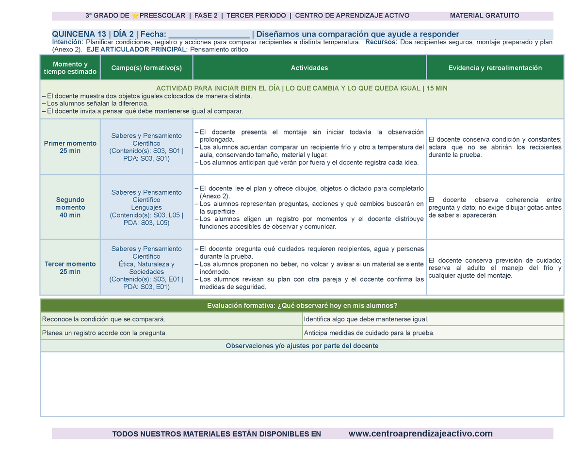 PLANEACIÓN 3° ⭐Preescolar Tercer Periodo (Abr, May, Jun, Jul) en 🎁PDF